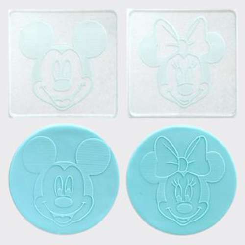 Mickey Mouse and Minnie Mouse Debosser Stamps - set of 2 - Click Image to Close